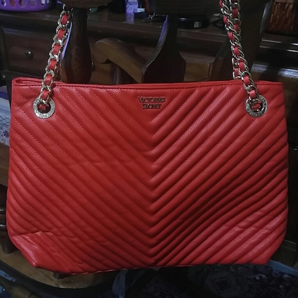 Victoria's Secret Handbags - Victoria Secret shoulder bag Bright Red